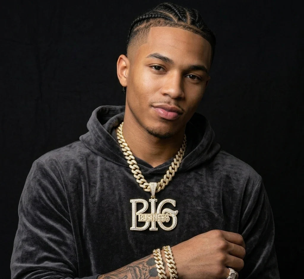 925 Sterling Silver & 9K-18K Gold Hip Hop Pendants | Heero Gems