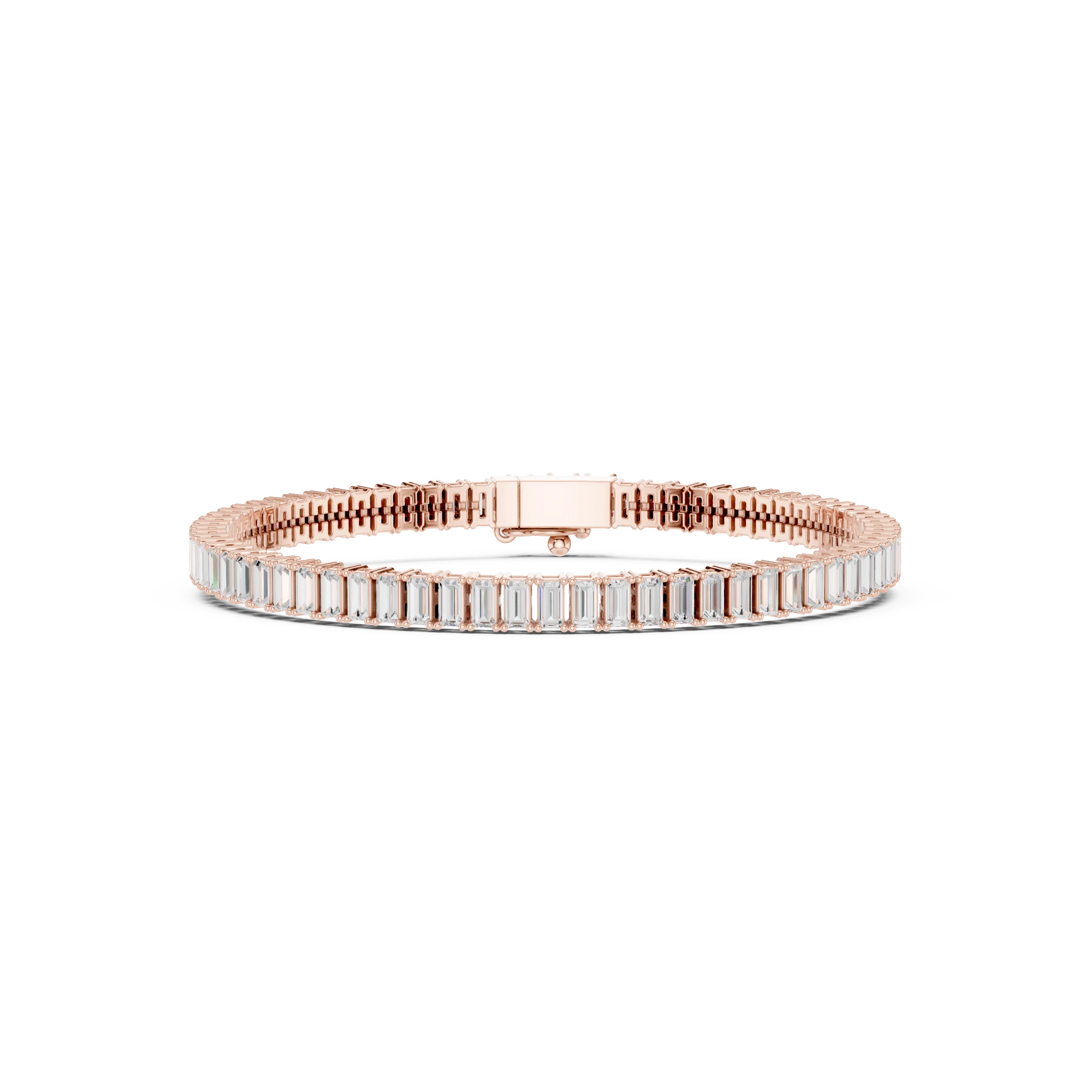 Men's Baguette Diamond Bracelet–Sleek Sophistication for the Modern Man