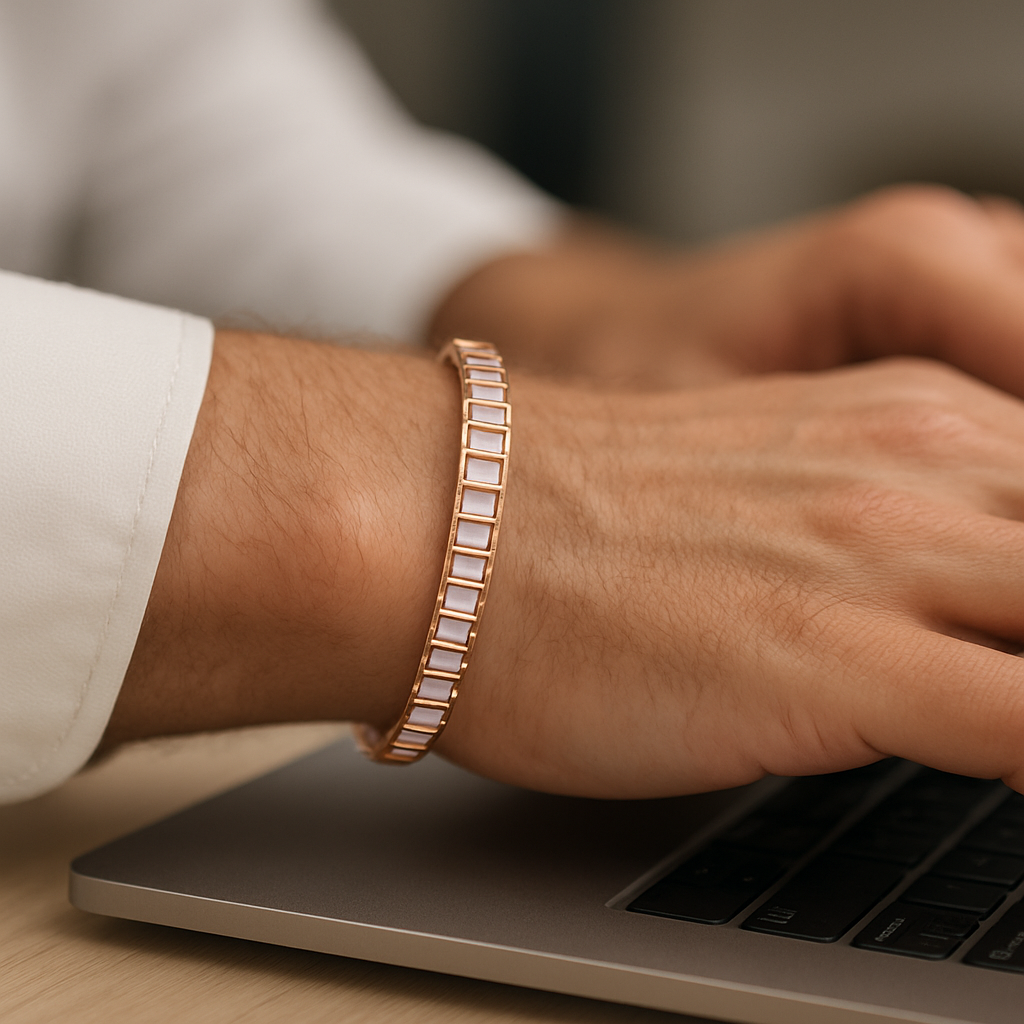 Men's Baguette Diamond Bracelet–Sleek Sophistication for the Modern Man