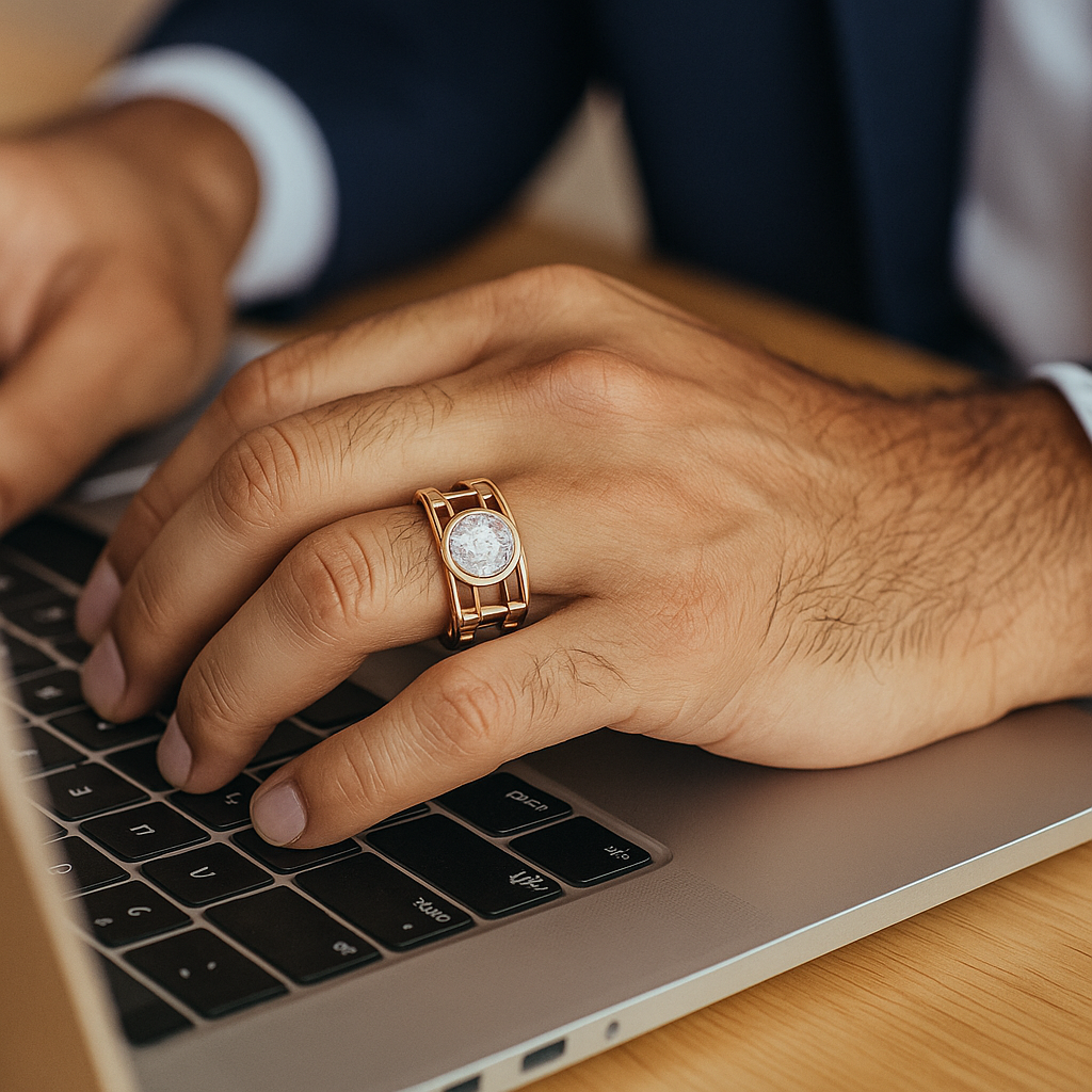 Architectural Signature Cage Ring – High-End Designer Masterpiece