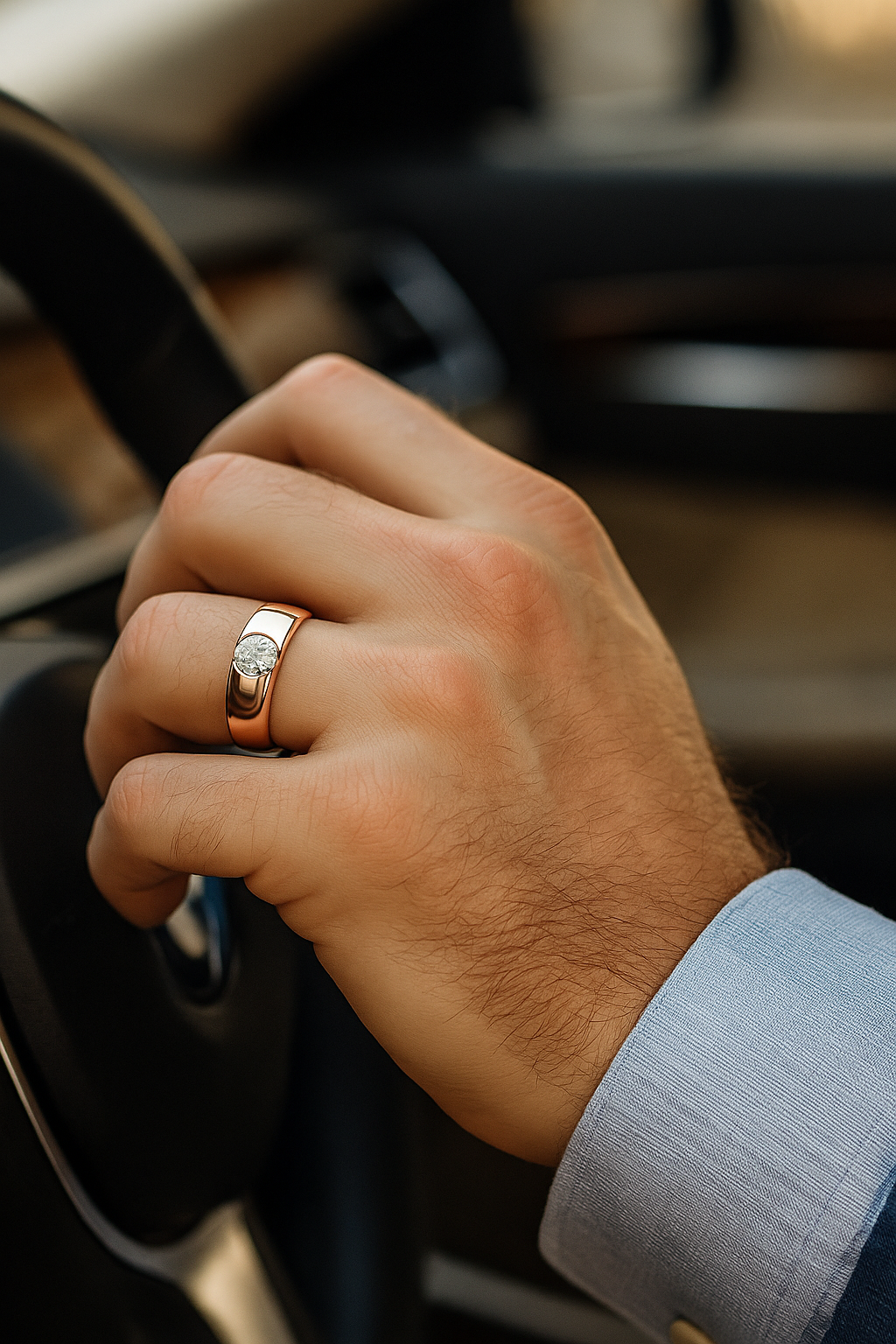 Bold Solitaire Diamond Ring – Precision in Simplicity, Strength in Design