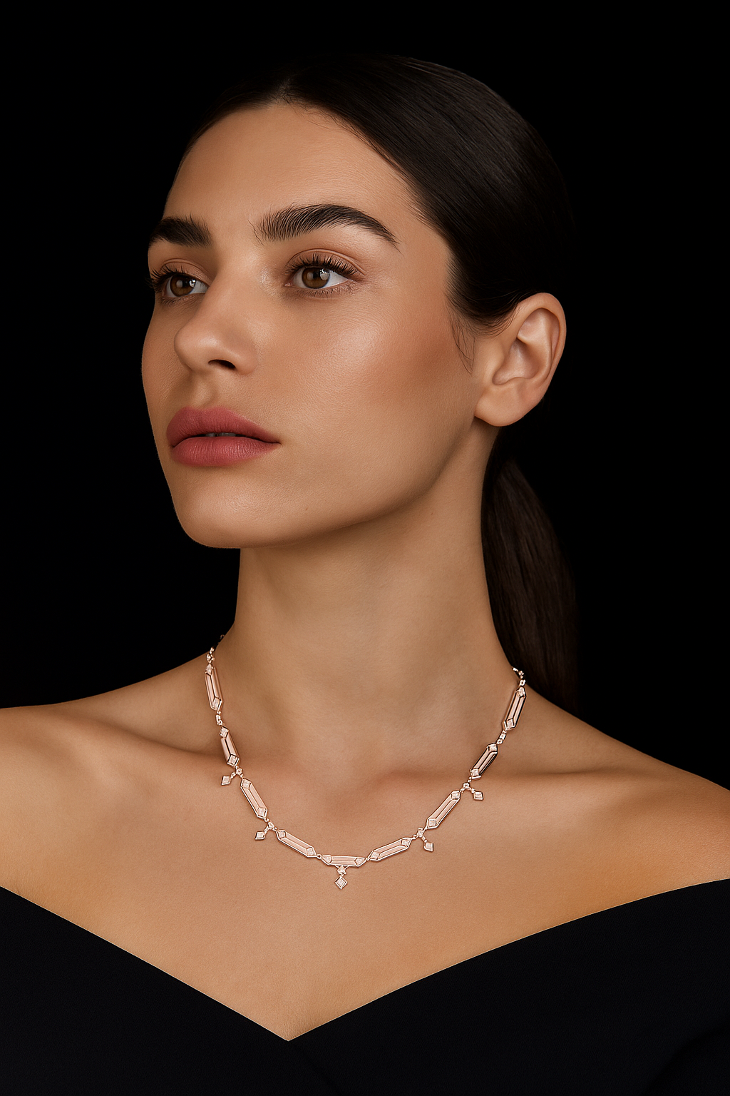 Elysian Rose Diamond Necklace