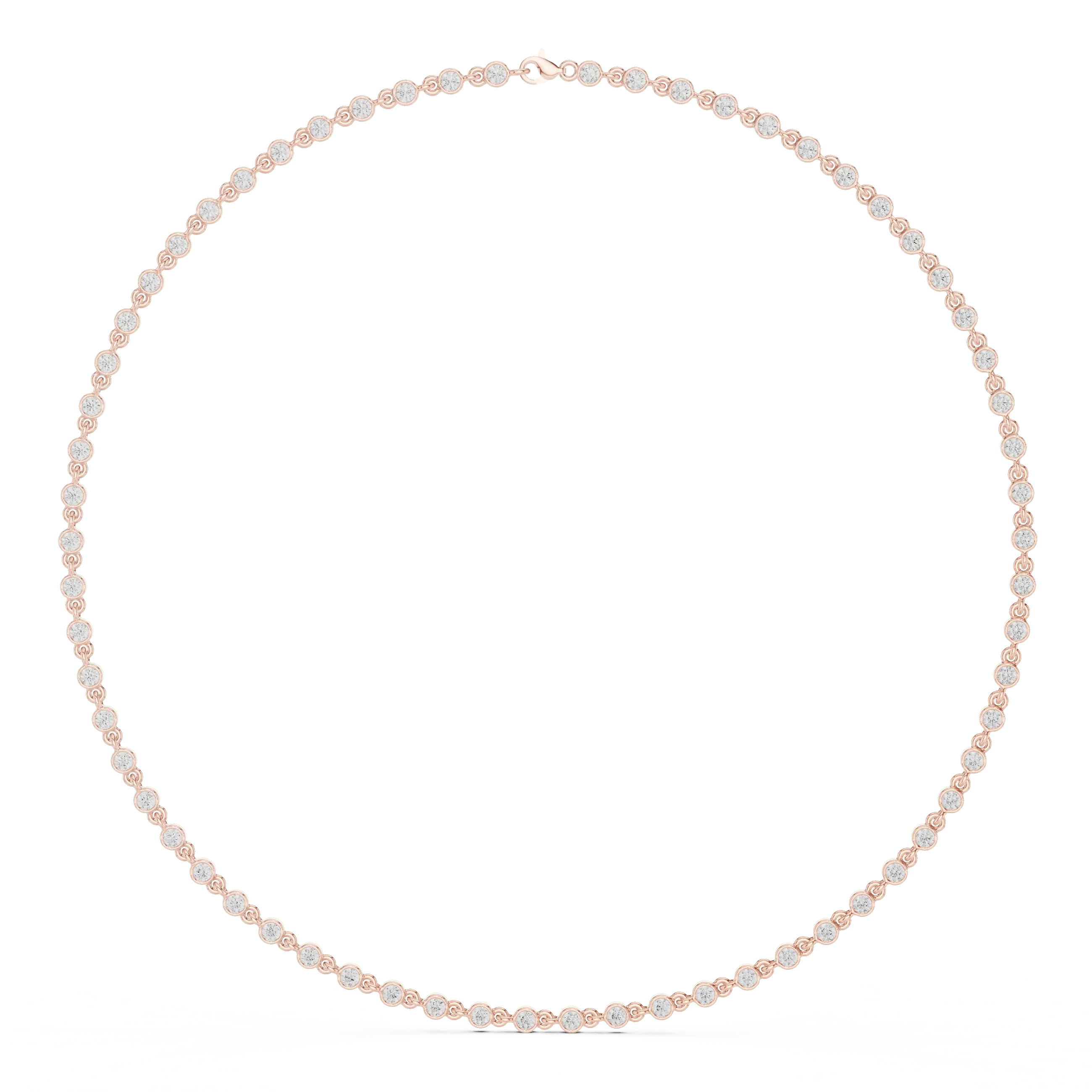 Celeste Classic Diamond Tennis Necklace – Sparkling Luxury Statement Necklace