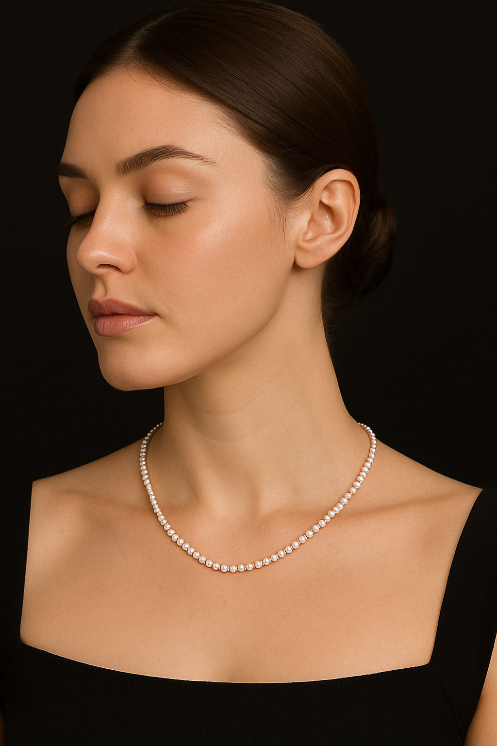 Celeste Classic Diamond Tennis Necklace – Sparkling Luxury Statement Necklace