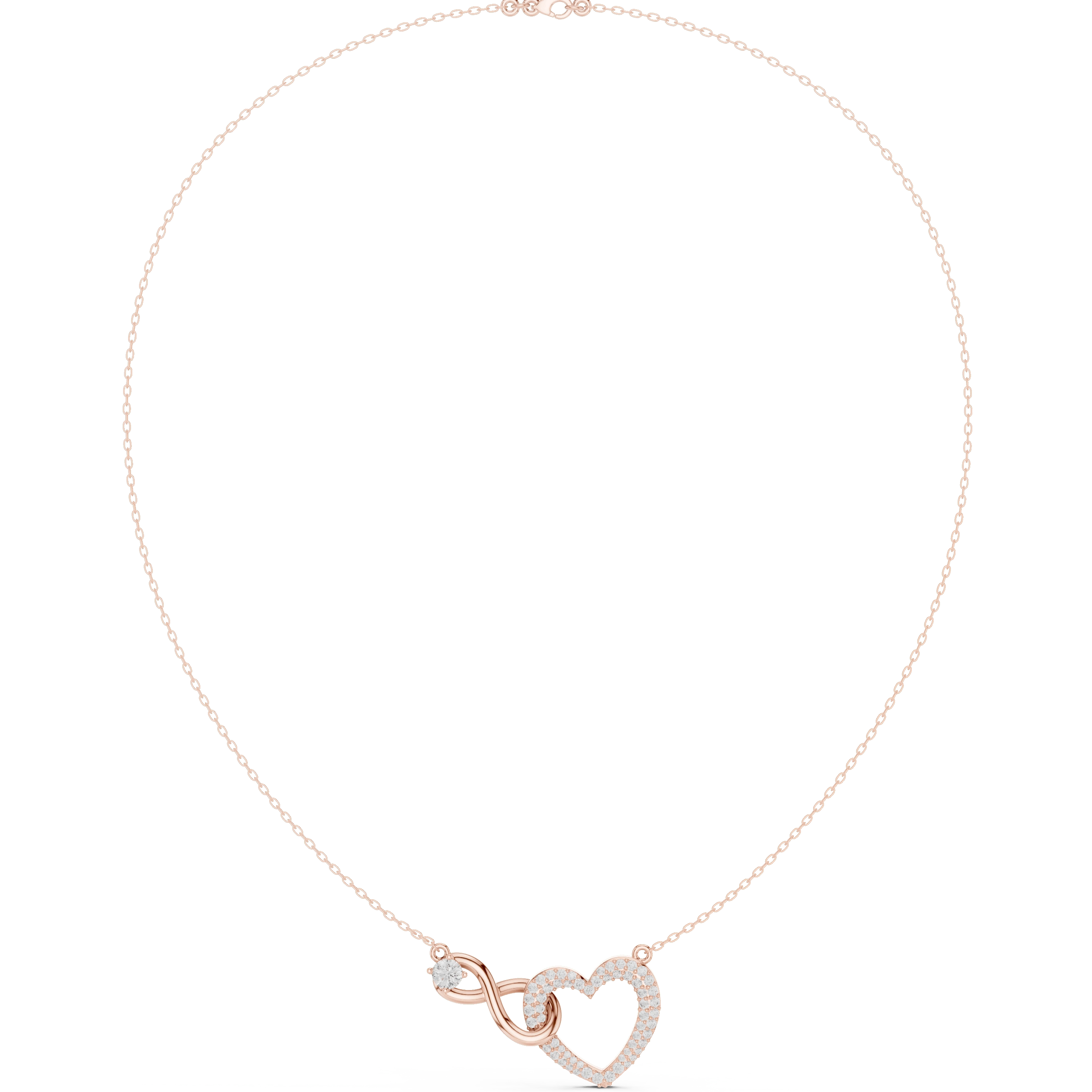 Eternal Embrace Diamond Heart Necklace – Timeless Heart Design Luxury Necklace