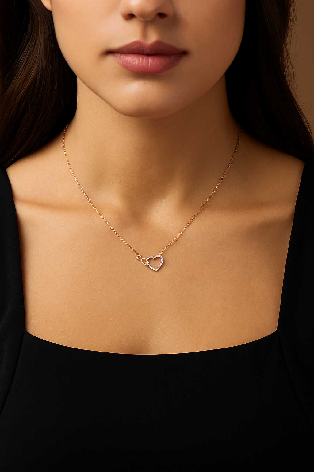 Eternal Embrace Diamond Heart Necklace – Timeless Heart Design Luxury Necklace